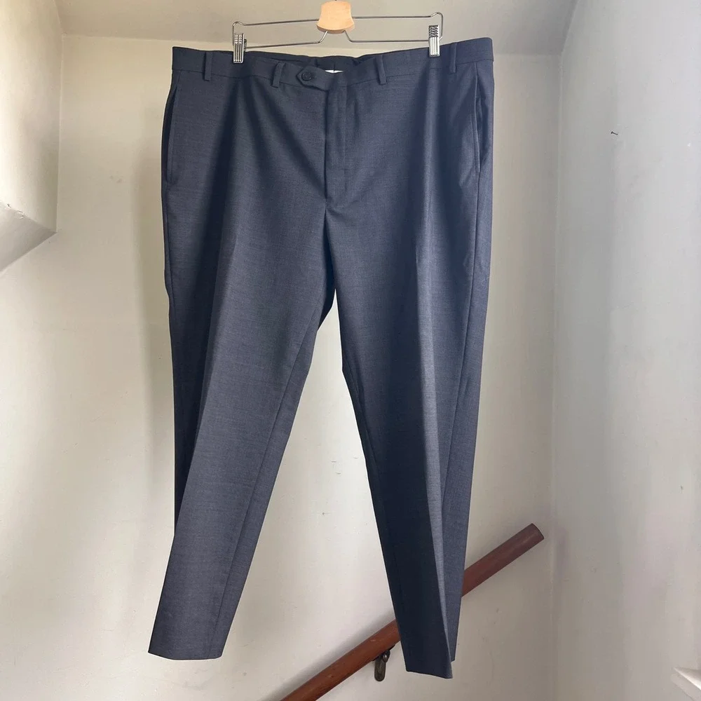 Lauren Ralph Lauren 2-piece Suit Jacket Pants 48L Gray Wool Two Button Blazer